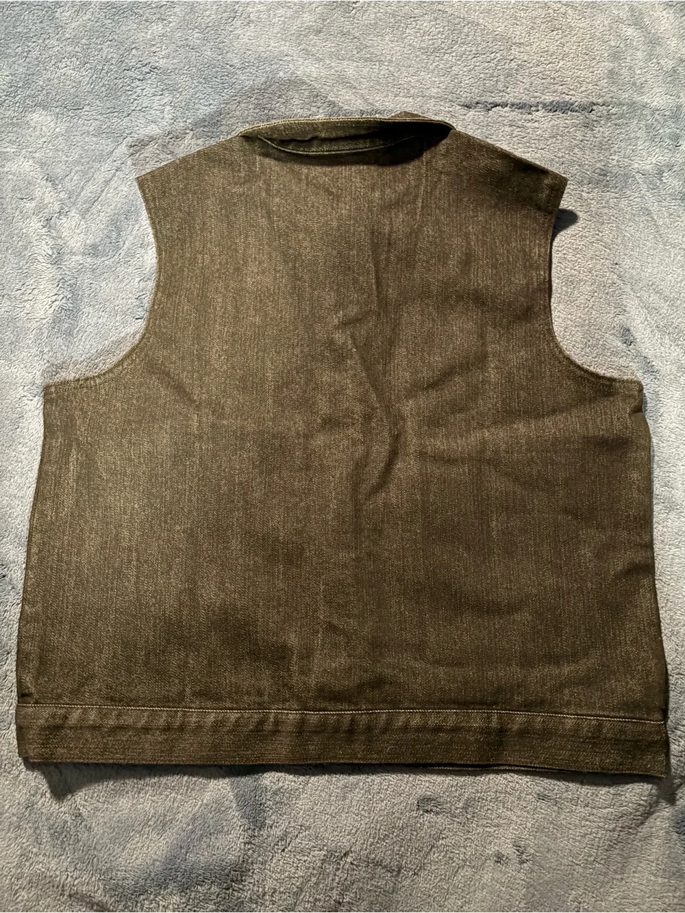 NWT Alexandra Studios Black Denim Button-Up Costume Dance Vest